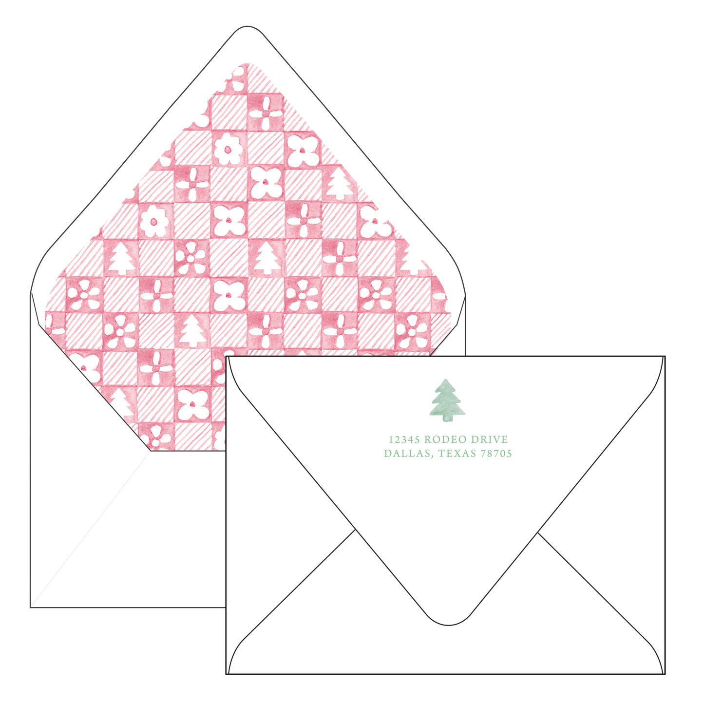 patchwork card | holiday card | pearly gates designs