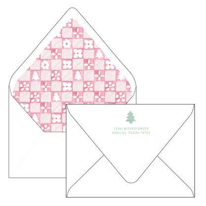 patchwork card | holiday card | pearly gates designs