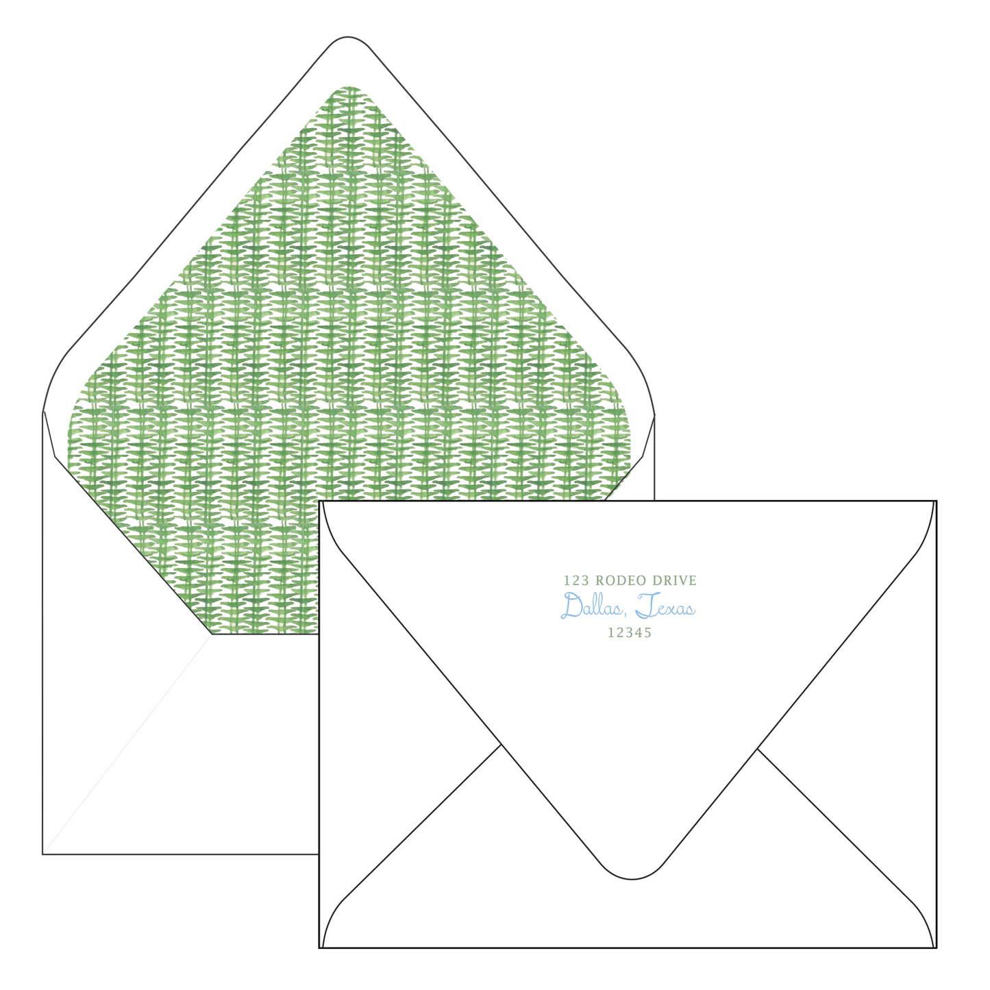 preppy | holiday card | cedar street stationery
