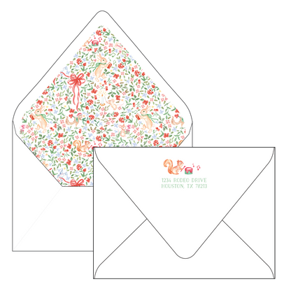 woodland christmas | holiday card | pearly gates designs