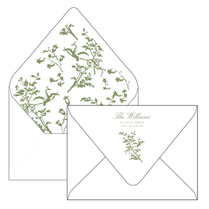 french green toile | holiday card | adeline vicknair