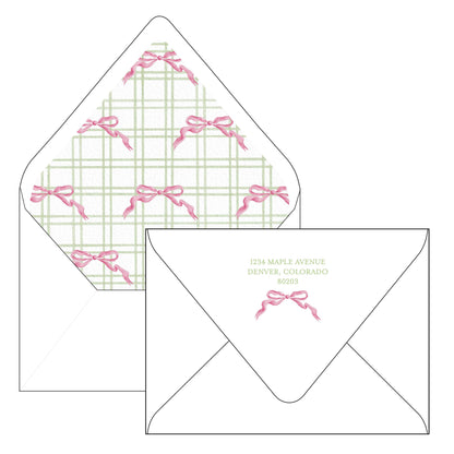 plaid and bows | horizontal | holiday card | bethany kelm