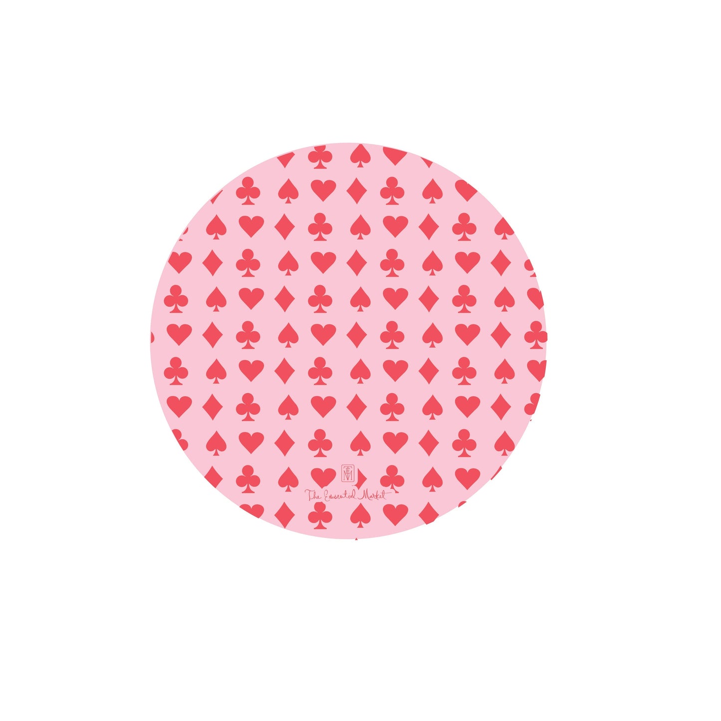 poker chip pink | invitation