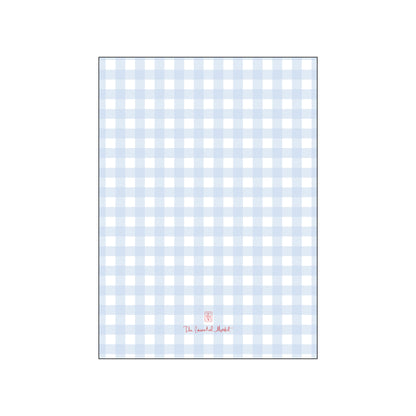 red, white & baby blue | invitation