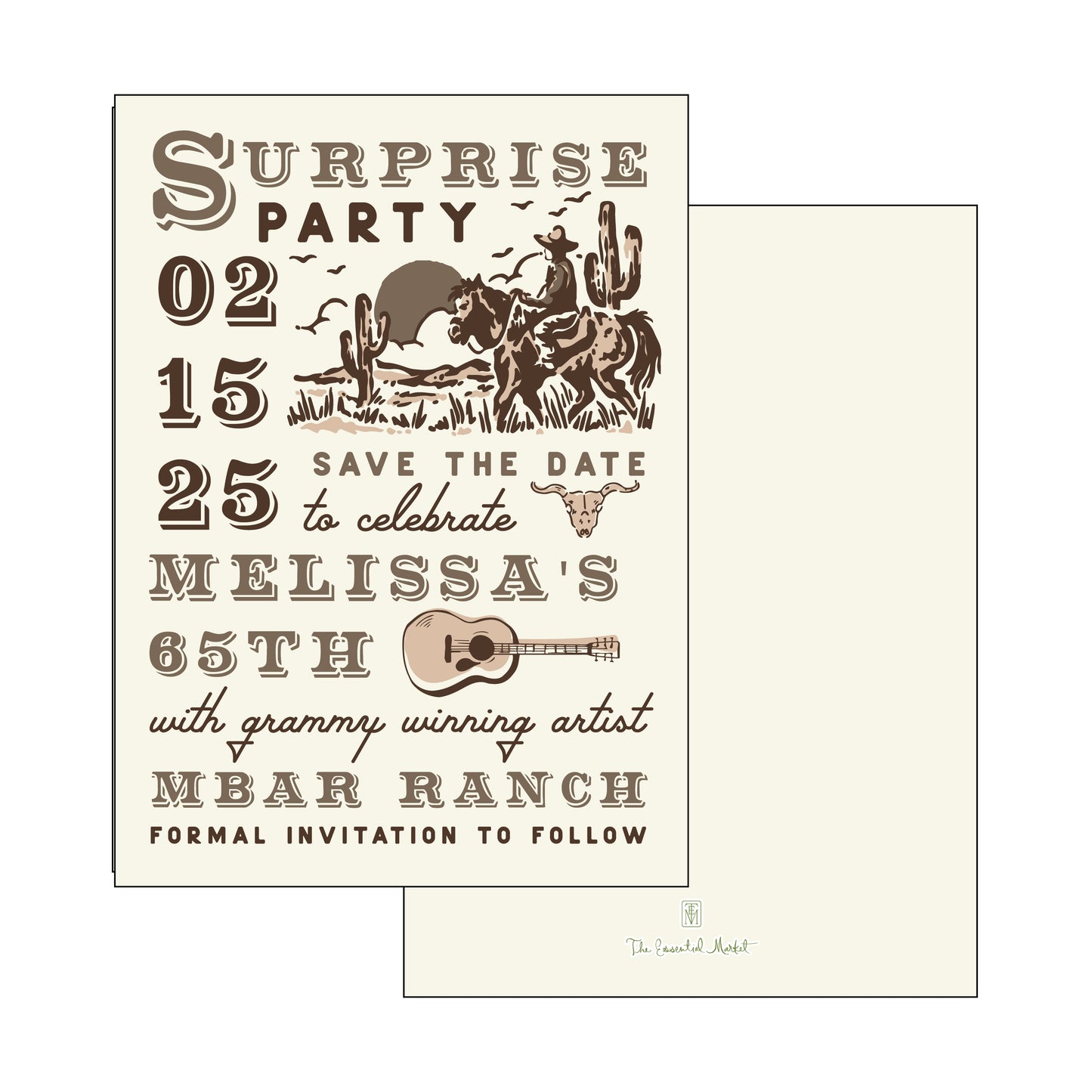 concert cowboy | invitation