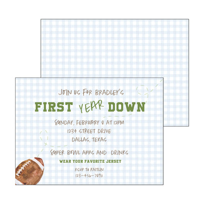 first year down | invitation