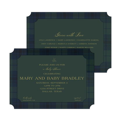 ralph lauren baby shower | invitation
