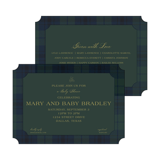 ralph lauren baby shower | invitation