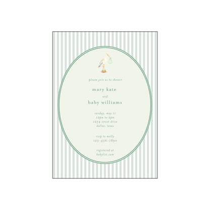 baby stork | invitation