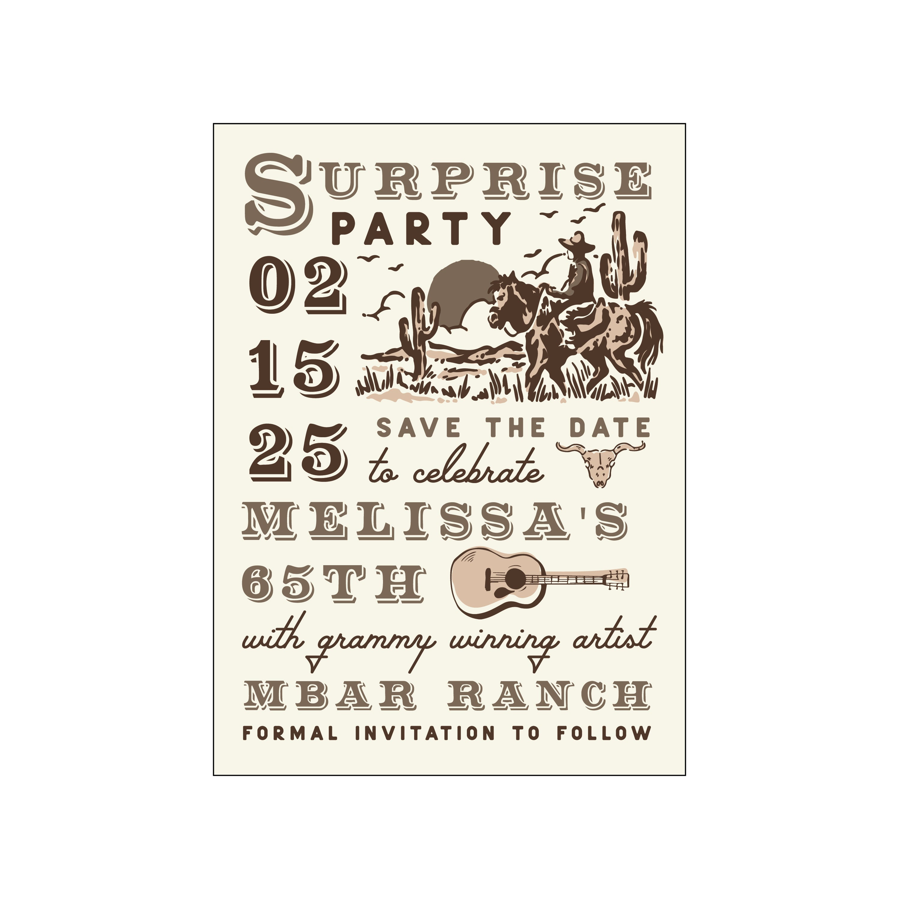 concert cowboy | invitation