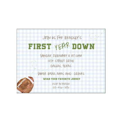 first year down | invitation