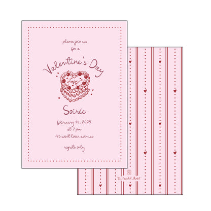 vday cake | invitation