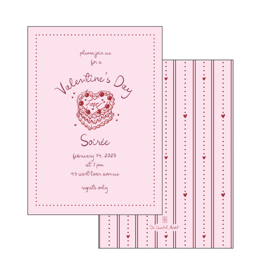 vday cake | invitation