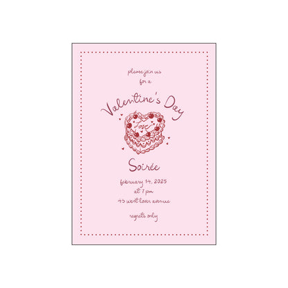 vday cake | invitation