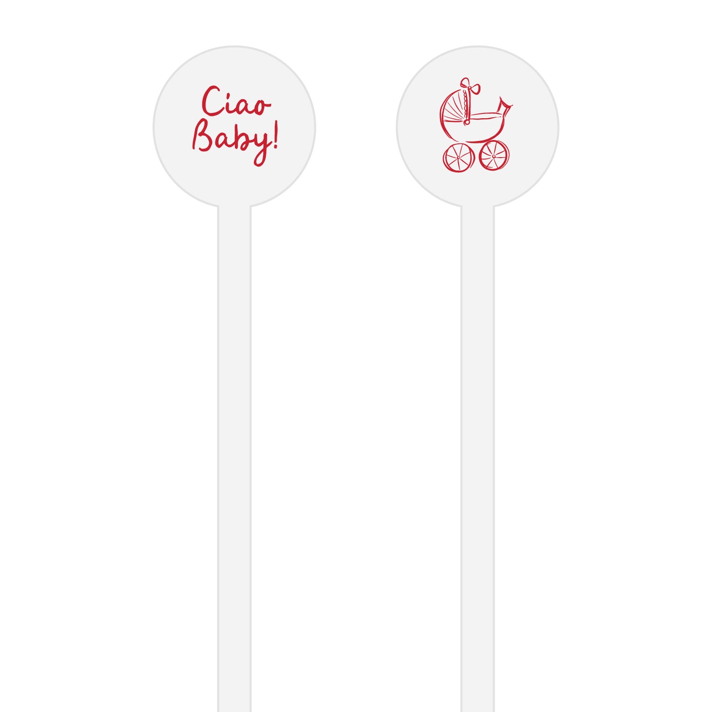 ciao baby | stir stick | wooden or acrylic round