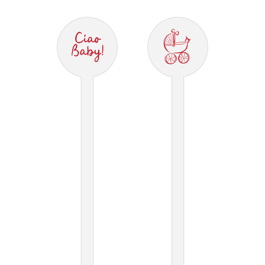 ciao baby | stir stick | wooden or acrylic round