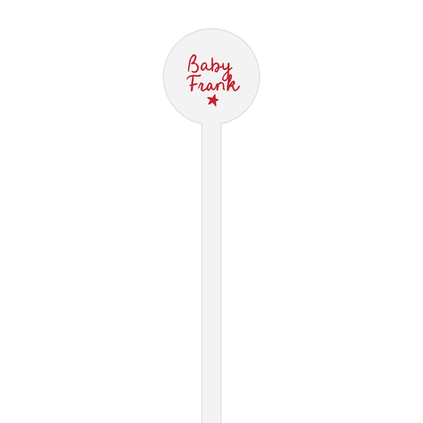 red, white & baby blue | stir stick | wooden or acrylic round