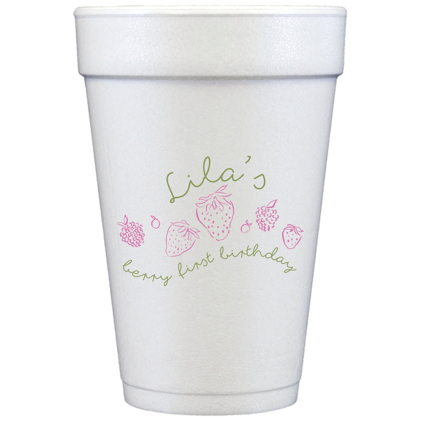 berry | styrofoam cups