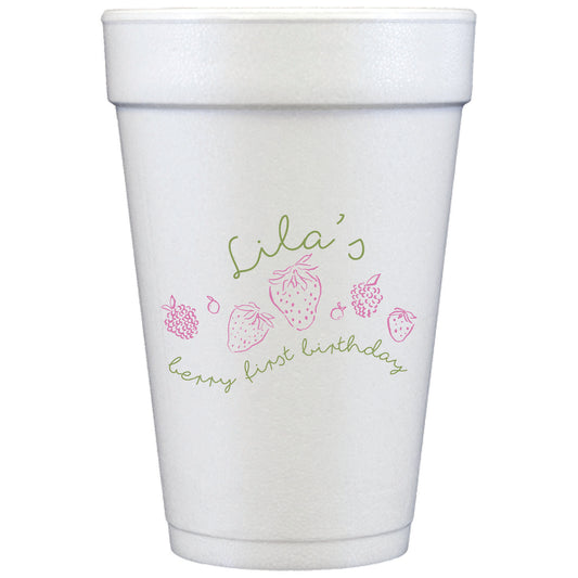 berry | styrofoam cups