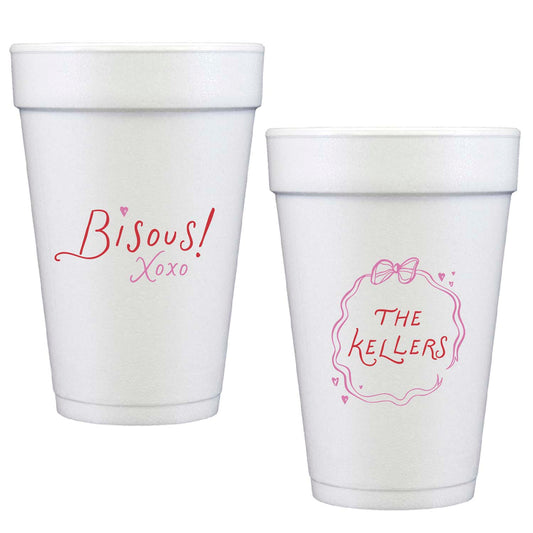 bisous | styrofoam cups