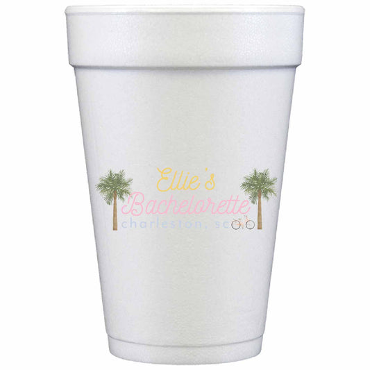 charleston personalized styrofoam cup