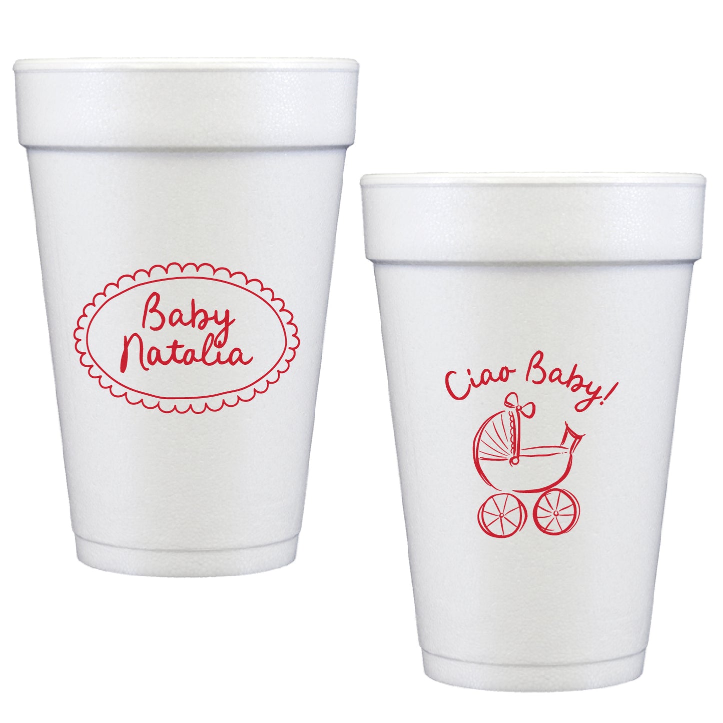 ciao baby | styrofoam cups