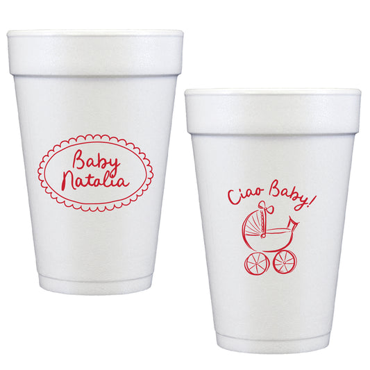 ciao baby | styrofoam cups