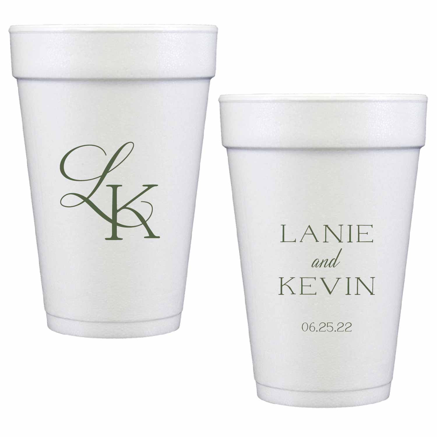 Classic Personalized Styrofoam Cup