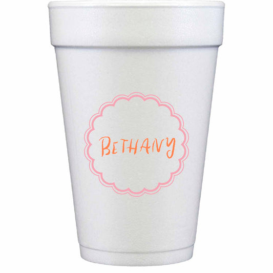 hand lettering 03 personalized styrofoam cup