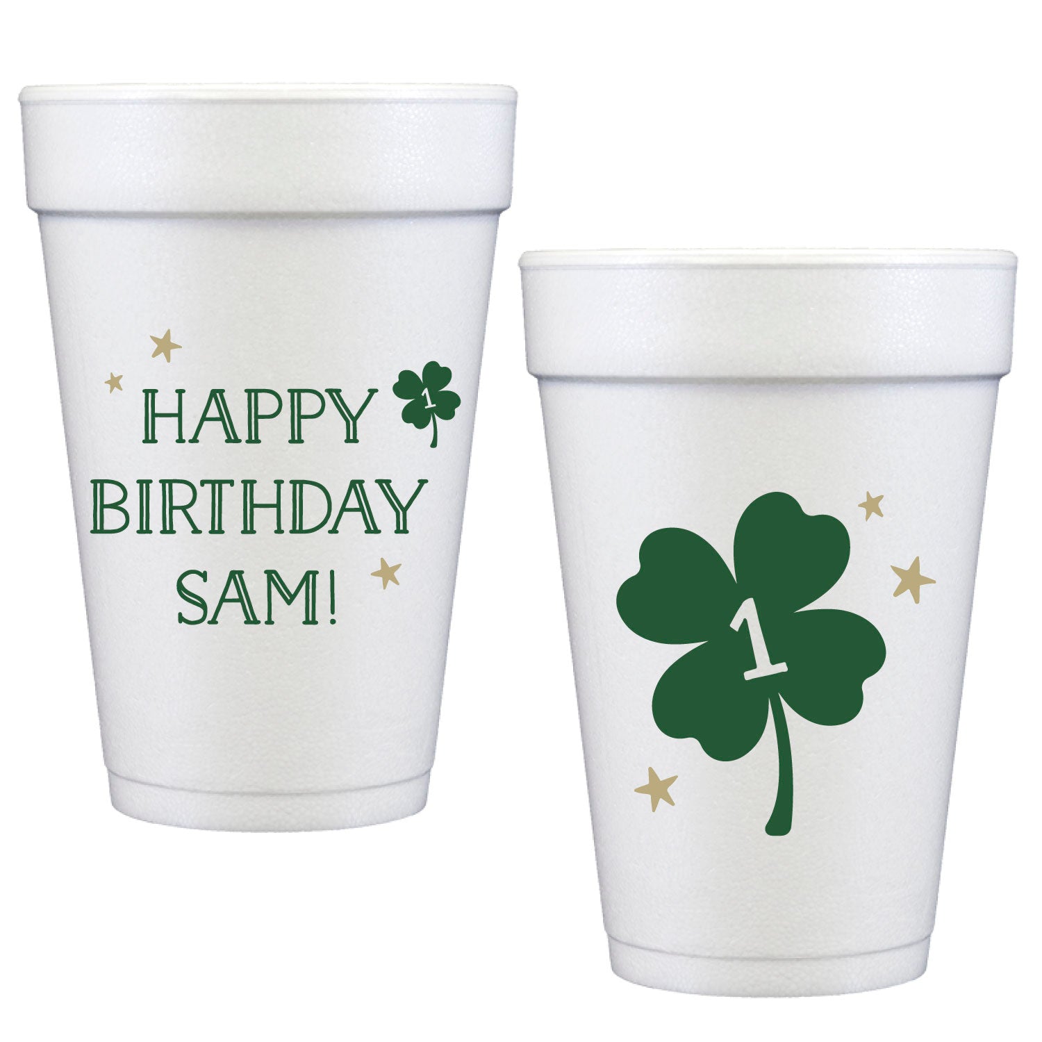 lucky one | styrofoam cups