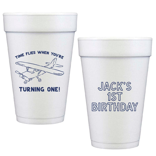 time flies | styrofoam cups