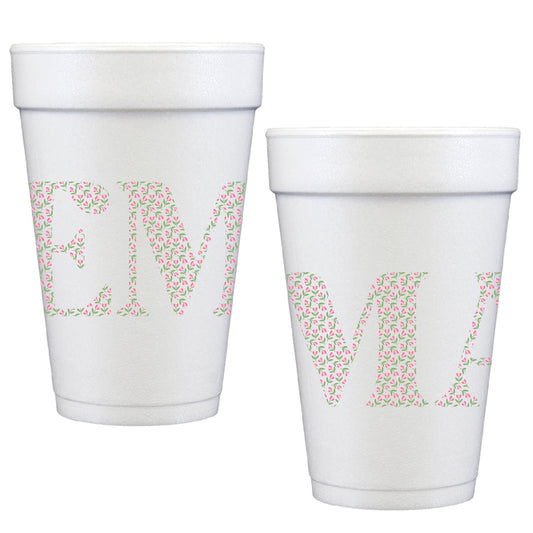 tulip personalized styrofoam cup