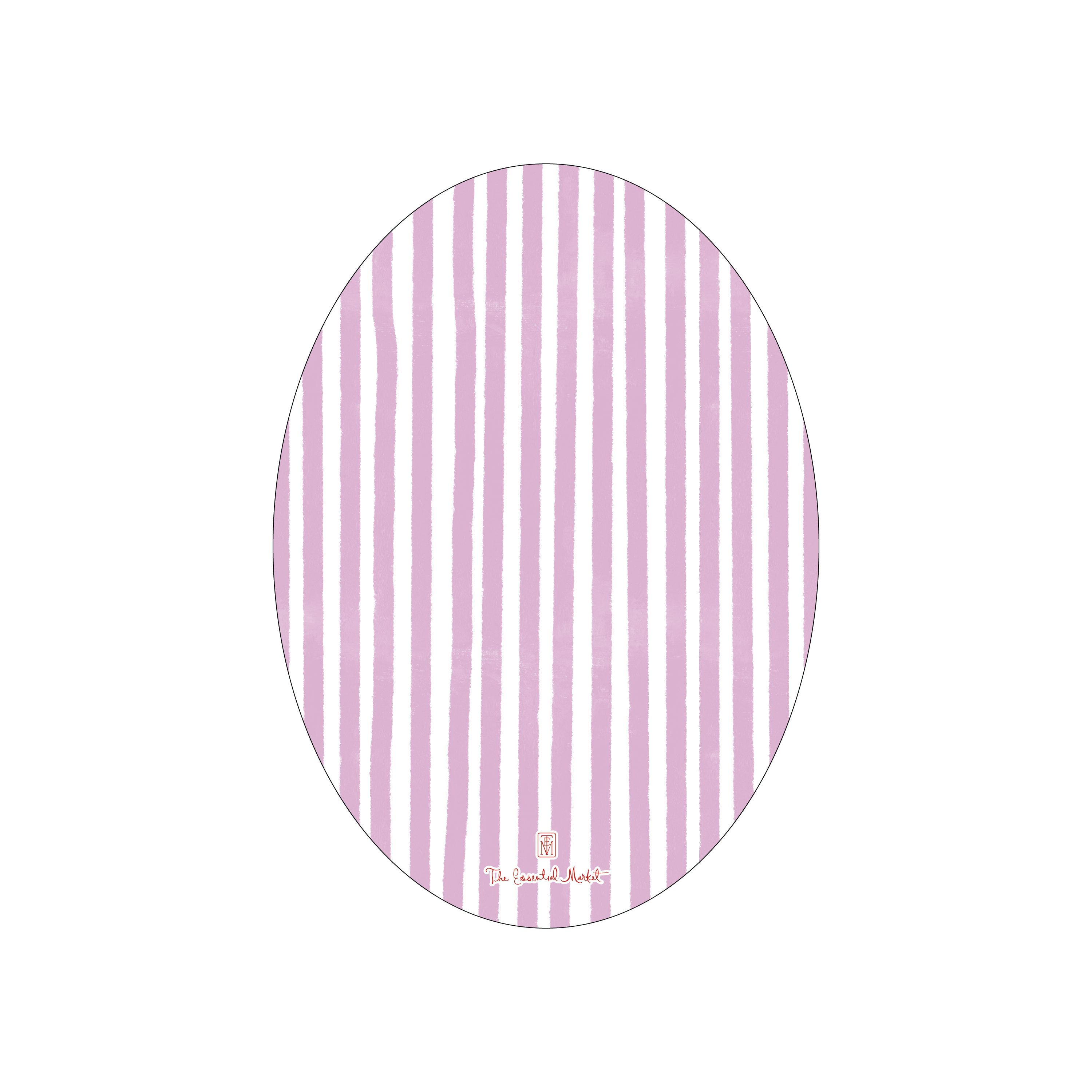 pink stripes | invitation