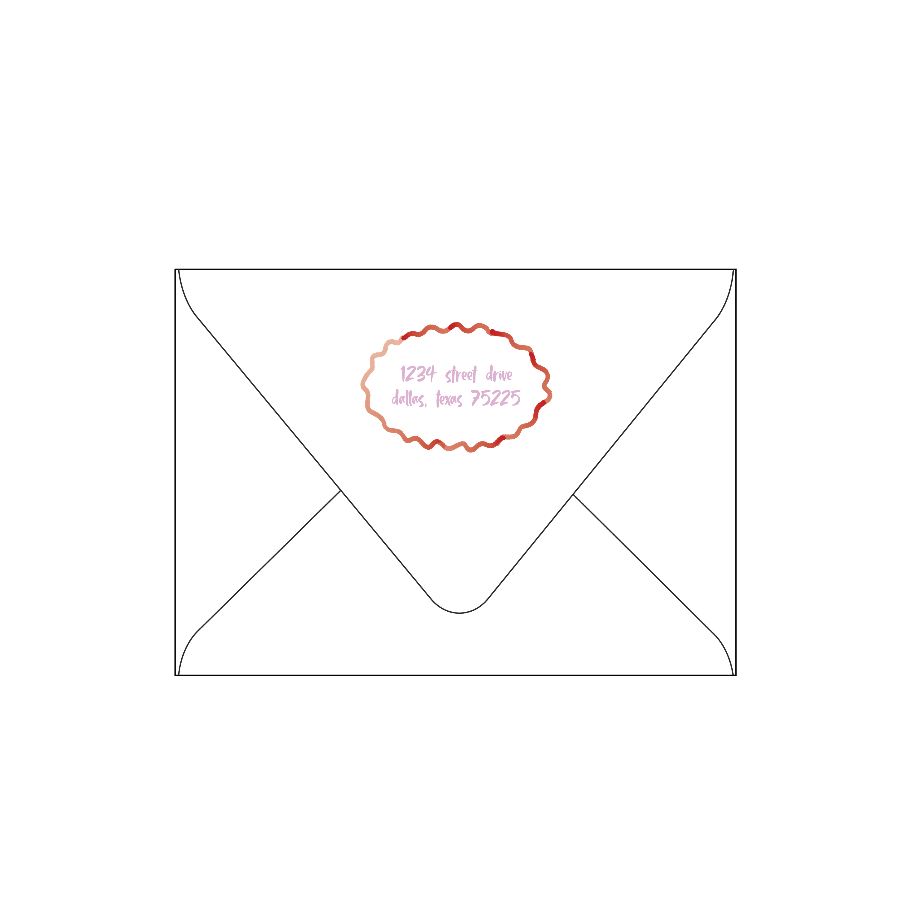 pink stripes | invitation