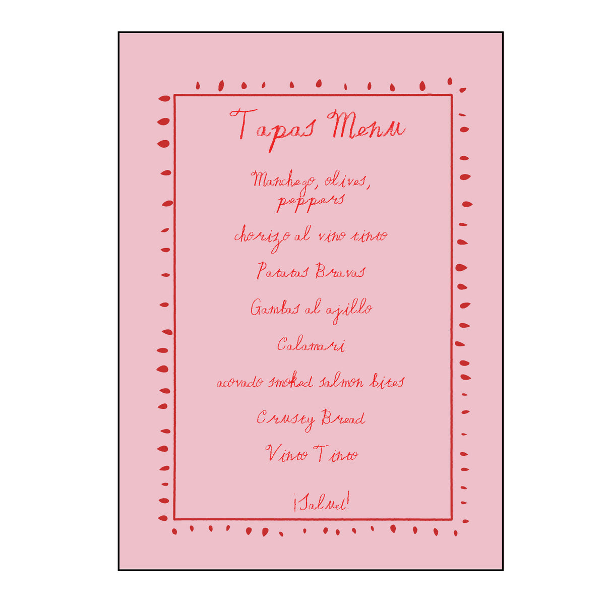 Word Menu Cursive lemons personalized menus – The Essential Market