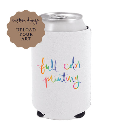 neoprene can coolers | upload your art | full color/digital print