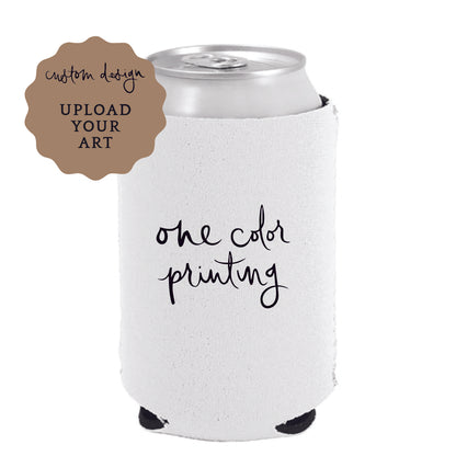 neoprene can coolers | upload your art | 1-color printing