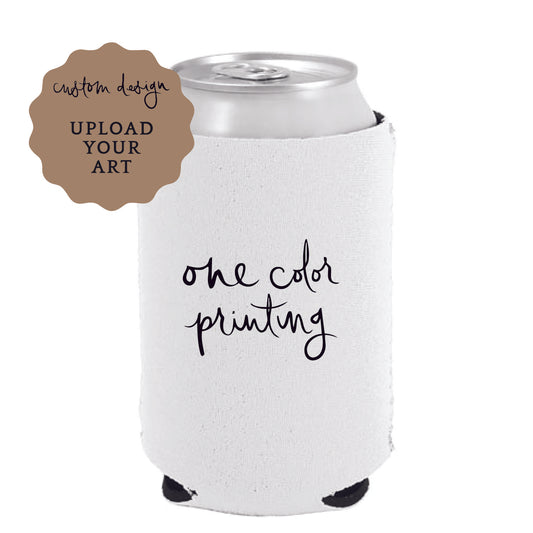 neoprene can coolers | upload your art | 1-color printing