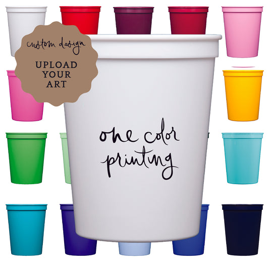 stadium cups | upload your art | 1-color printing