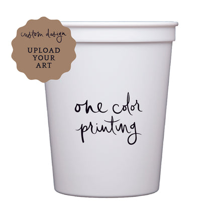 stadium cups | upload your art | 1-color printing