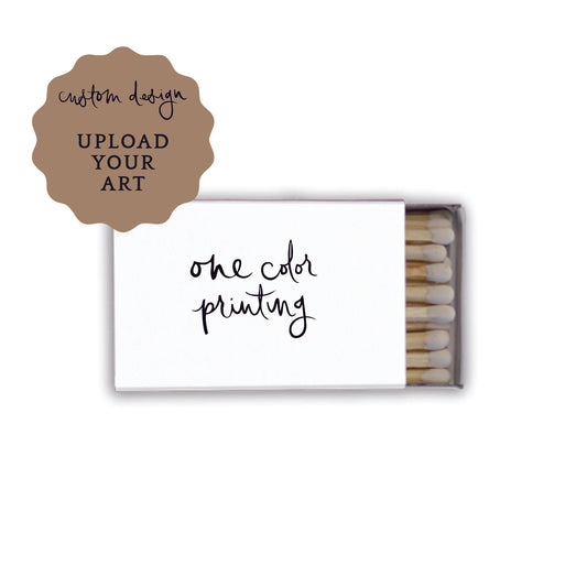 matchboxes | upload your art | 1-color foil stamping