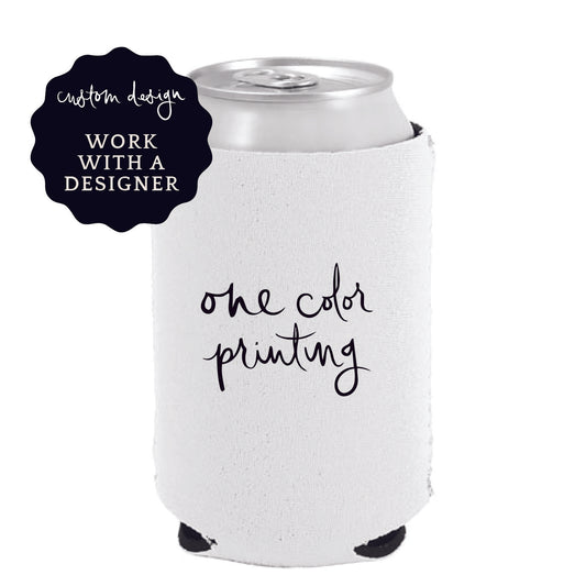 neoprene can coolers | custom design | 1-color printing