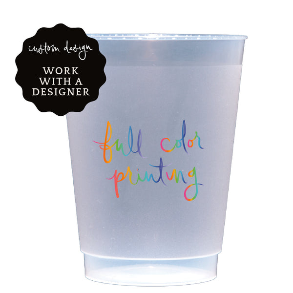 shatterproof frosted flex cups | custom design | full color/digital pr   The Essential Market