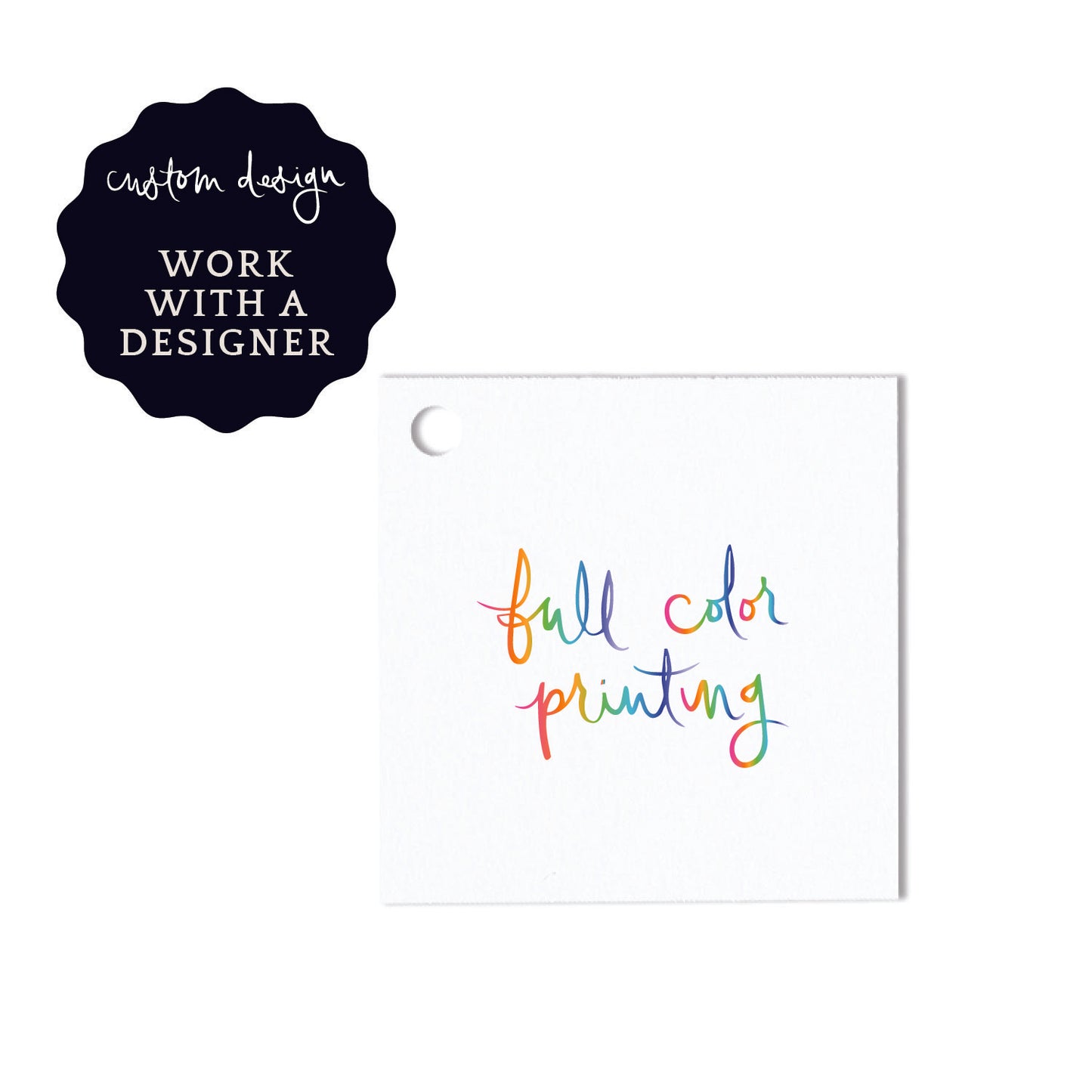 gift tags | custom design | digital printing