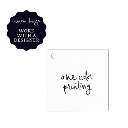 gift tags | custom design | letterpress or foil stamping