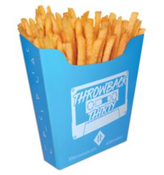 french fry boxes, digital full color