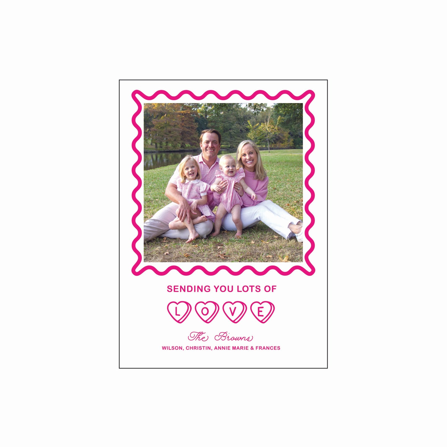 squiggles | valentine's card | letterpress