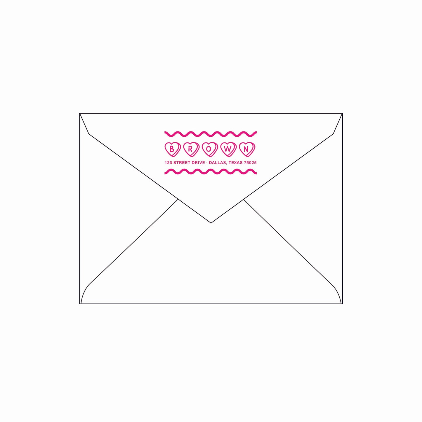 squiggles | valentine's card | letterpress