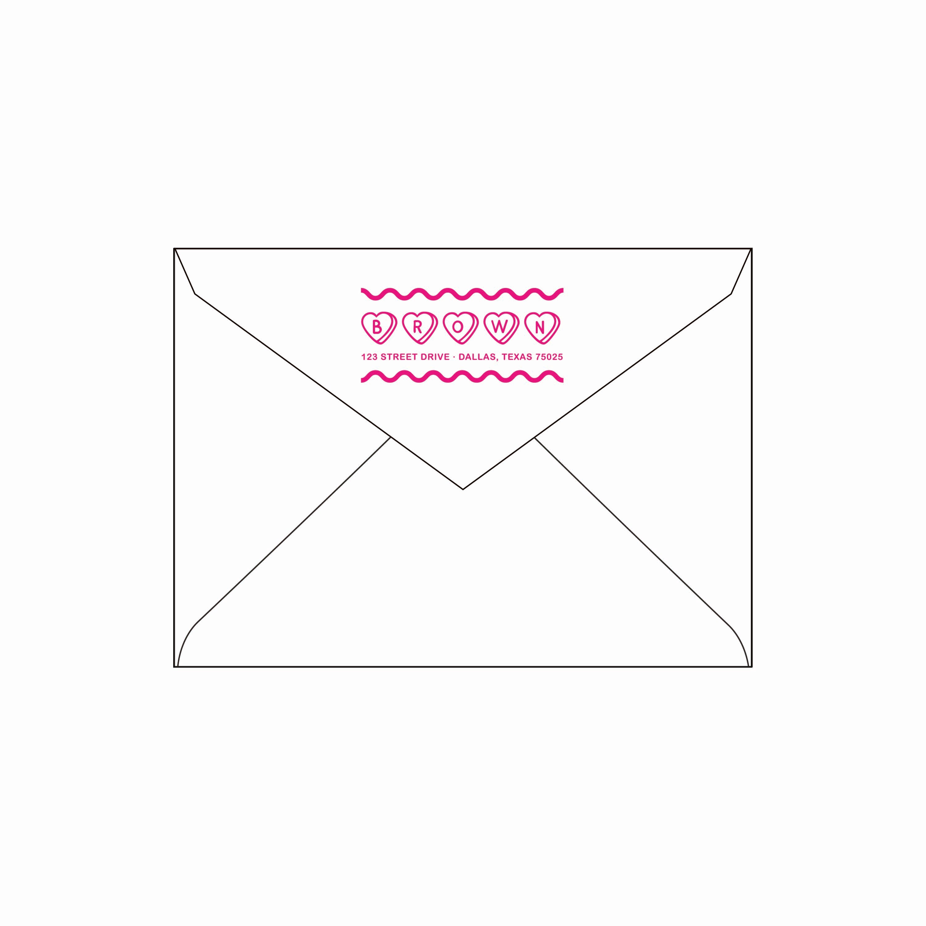 squiggles | valentine's card | letterpress