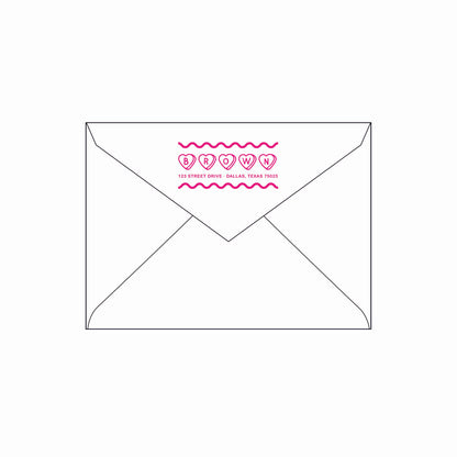 squiggles | valentine's card | letterpress